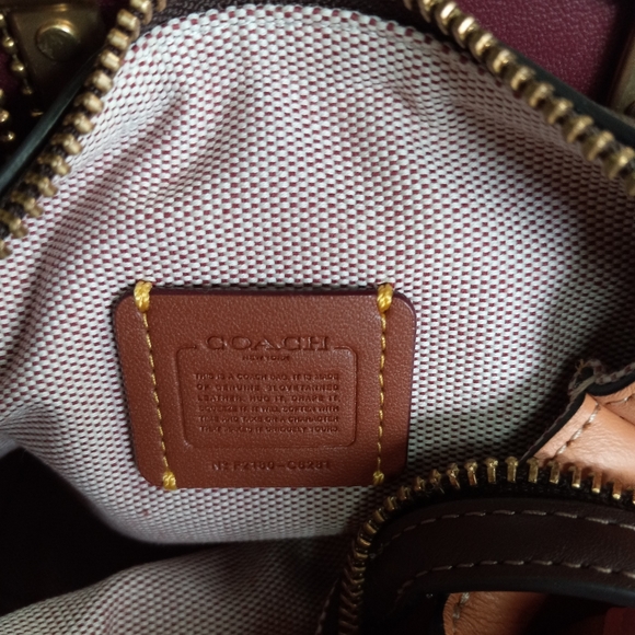 Coach Rogue 17, 2 way Tote with Shoulder Strap Pink Leather - Picture 10 of 11